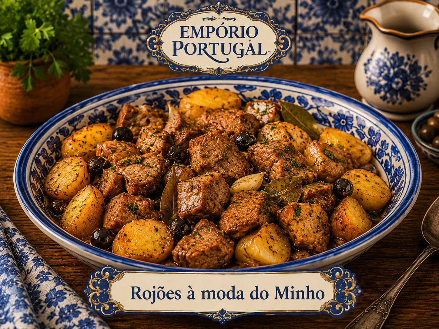 Foto de Rojões à moda do Minho - receita portuguesa tradicional
