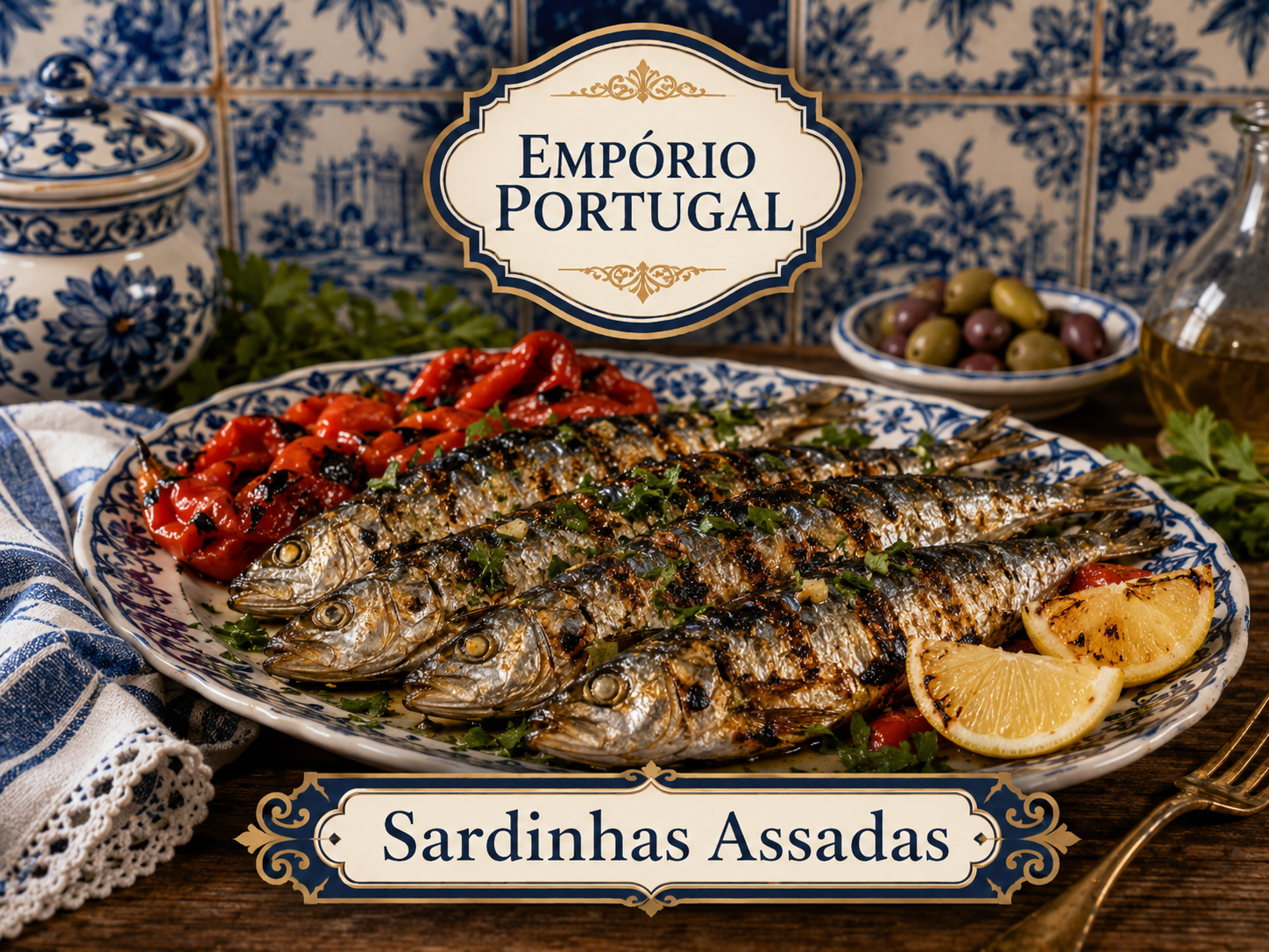 Foto de Sardinhas assadas - receita portuguesa tradicional