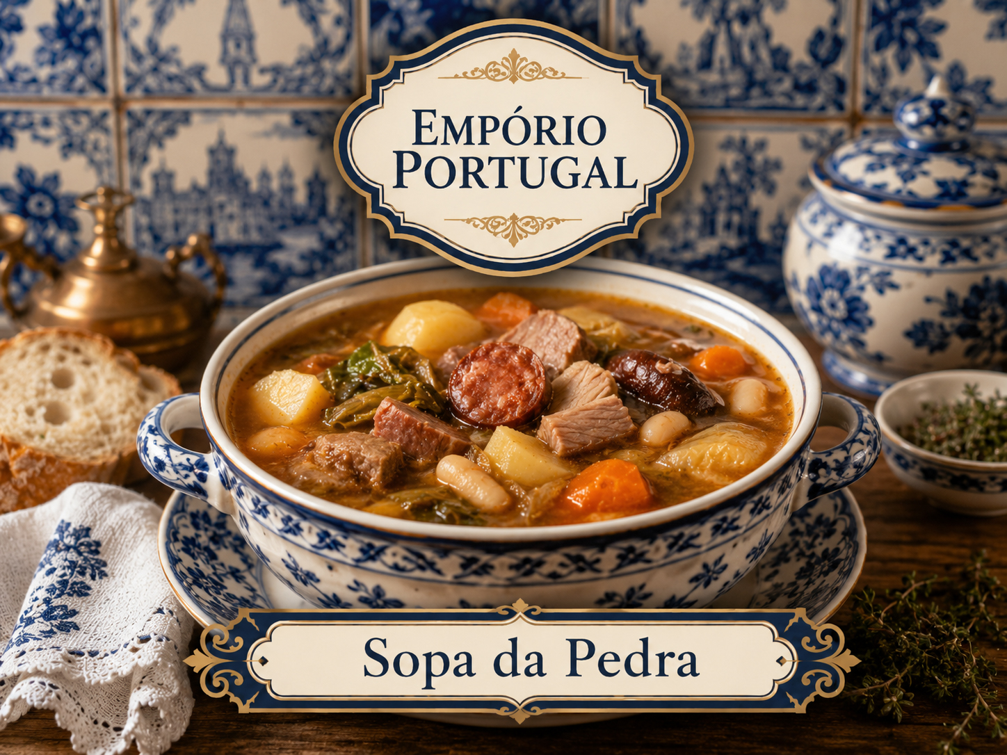 Foto de Sopa da pedra - receita portuguesa tradicional
