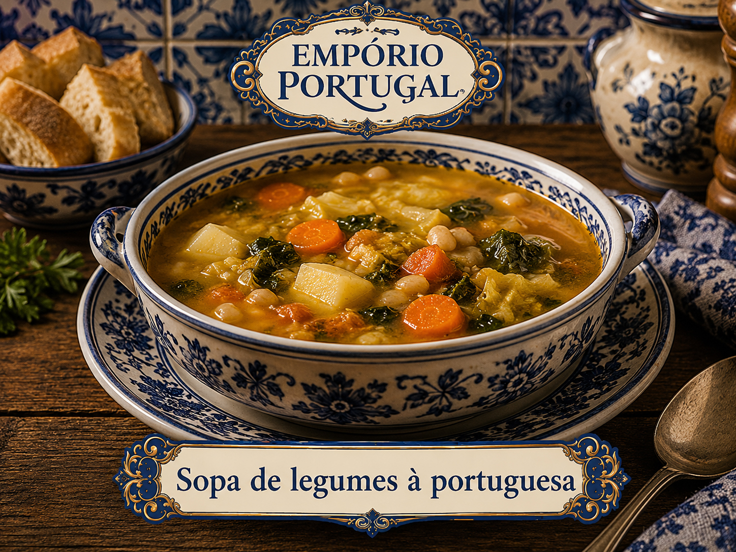 Foto de Sopa de legumes à portuguesa - receita portuguesa tradicional
